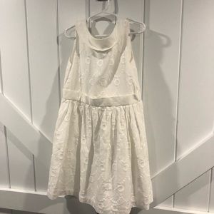 Janie and Jack White Eyelet-Like Dress